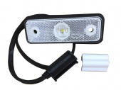 Фонарь габаритный светодиодный белый с QS подключением  FT-004 B LED FRISTOM ПОЛЬША