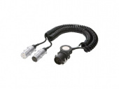 Кабель с адаптером 15P/24V-2х7P/24V (виток D=40mm) L=4000mm, L max=4500mm  711110 ERICH JAEGER 