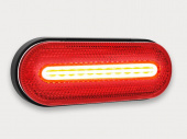 Фонарь габаритный 12-36В красный со светоотражателем и проводом  FT-070 C LED FRISTOM 