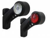 Фонарь габаритный "рог" 2 диода L=130 мм 12/24V LED (к-т 2шт. левый/правый)  003/0031.3731-02 ТрАС 
